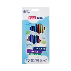 Kredki trójkątne 12 kolorów EASY - Easy Stationery