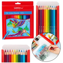 Kredki ołówkowe 24 kolory - Leantoys