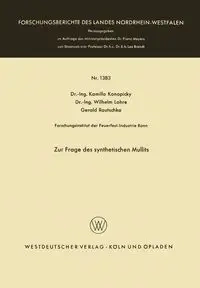 Zur Frage des synthetischen Mullits - Konopicky Kamillo