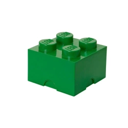 LEGO(R) pojemnik klocek czwórka zielony - NHG