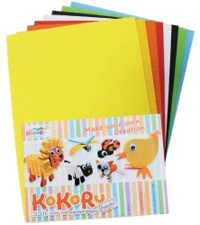 Tektura falista A4 8 arkuszy mix - Alfa Pastello