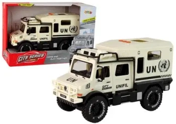 Terenówka służba miasta z dźwiękiem i światłem - Leantoys