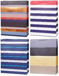 Torebka ozdobna 41x53x15cm szerokie dno mix - Rozette