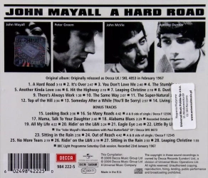 A Hard Road, CD
