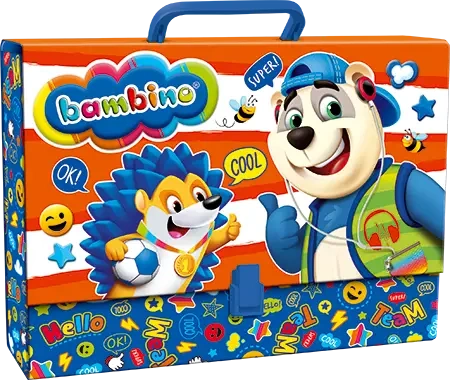 Teczka A4 z rączką BAMBINO 1 szt. mix - ST-Majewski