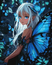 Malowanie po numerach - Magiczne motyle 40x50cm - Ideyka