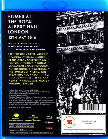 Post Pop Depression: Live At The Royal Albert Hall (Blu-ray)