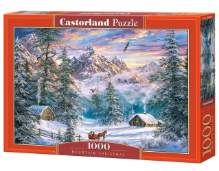 Puzzle 1000 Mountain Christmas CASTOR - Castorland