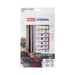 Farby akrylowe 12 kolorów EASY - Easy Stationery