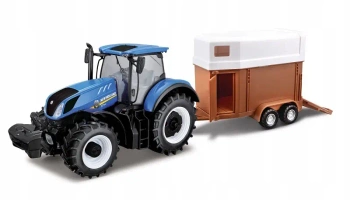 BBURAGO TRACTOR NEW HOLLAND Z PRZYCZEPĄ T7.315 1:32