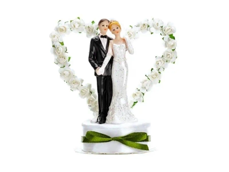 Figurka Para Młoda biały 16cm - PartyDeco