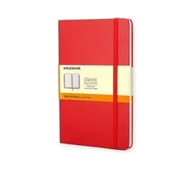 Notes Moleskine classic L (13x21cm) w linie czerwony