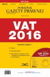 eBook Podatki 2016/03 - Podatki cz. I VAT 2016 - Opracowanie zbiorowe