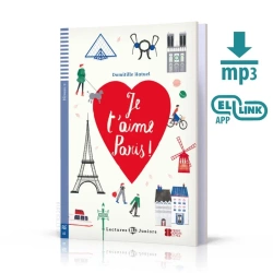 LF Je t'aime Paris książka + audio online A2 - Domitille Hatuel