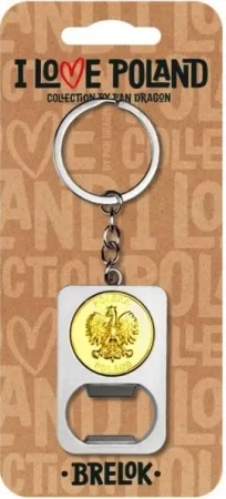 Brelok I love Poland Polska ILP-BRE-B-PL-05 - Pan Dragon