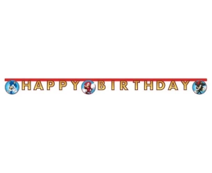 Banner Sonic - Happy Birthday 200cm - Godan