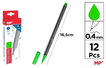 Cienkopis 0.4mm zielone jabłuszko (12szt) - MP Main Paper