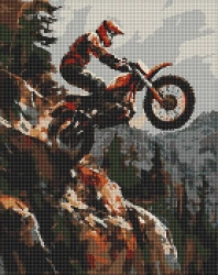 Diamentowa mozaika - Ekstremalny w górach 40x50cm - Ideyka