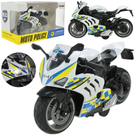 Motocykl metalowy ze światłem i dźwiękiem - Trifox