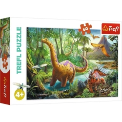 Puzzle 60 Wędrówka dinozaurów TREFL