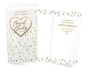 Karnet Chrzest - Kukartka