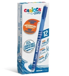 Długopis wymazywalny Oops niebieski (12szt) - Carioca