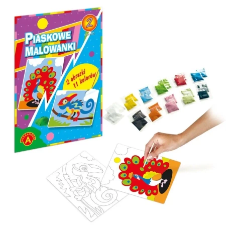 Piaskowe malowanki - Kameleon, paw ALEX - Alexander