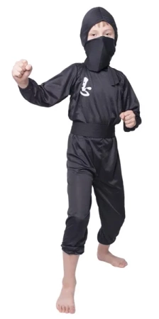 Strój dziecięcy - Czarny ninja - rozmiar L - Arpex