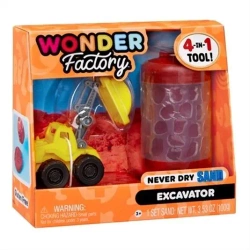 Wonder Factory Never Dry Sand - Red + Excavator - MGA