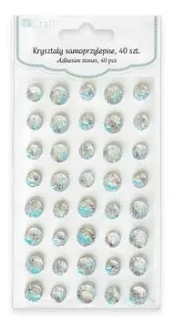 Kryształki samoprzylepne rybia łuska 40szt - Dalprint dpCraft
