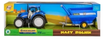 Traktor New Holland T5 z przyczepą 1:32 - Daffi