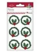 Wianki z drucika dekoracyjnego zielone 4cm 6szt - Titanum