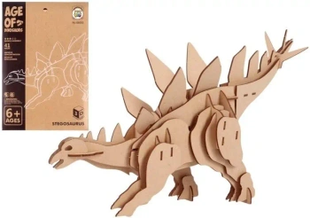 Puzzle drewniane 3D Dinozaur Stegozaurus - Pro Kids