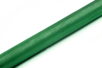 Organza Gładka sz. zieleń 0,36x9m - PartyDeco