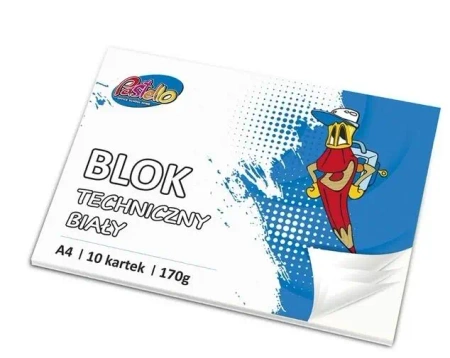Blok techniczny A4 170g 10 kartek - Alfa Pastello