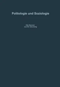 Politologie Und Soziologie - Fijalkowski Jurgen