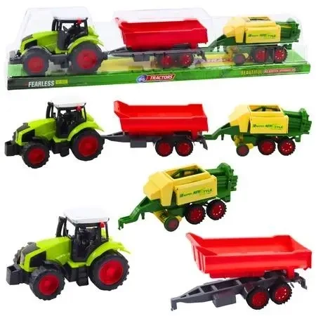 Traktor rolniczy z przyczepą - Leantoys