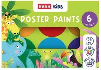 Farby plakatowe 6 kolorów EASY - Easy Stationery