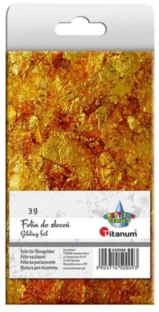 Folia do złoceń złota w płatkach 3g - Titanum