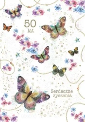 Kartka okolicznościowa Urodziny 50 - Trend
