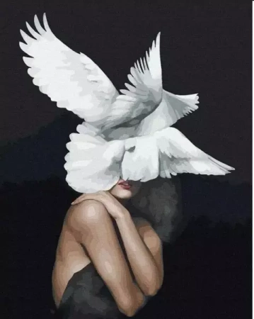 Malowanie po numerach - Dusza gołębia 40x50 cm - Twoje Hobby
