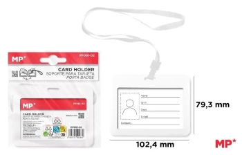 Etui na identyfikator białe - MP Main Paper