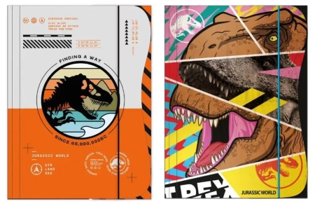 Teczka z gumką A4 Jurassic park mix - Beniamin