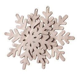 Baza drewniana - śnieżynki 15cm 2szt - Dalprint dpCraft