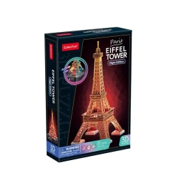 Puzzle 3D Wieża Eiffla LED - Cubic Fun