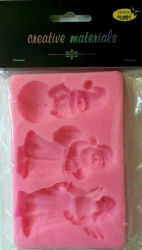 Forma silikonowa 13x8,5cm Bałwan, Mikołaj, Anioł - Galeria Hobby