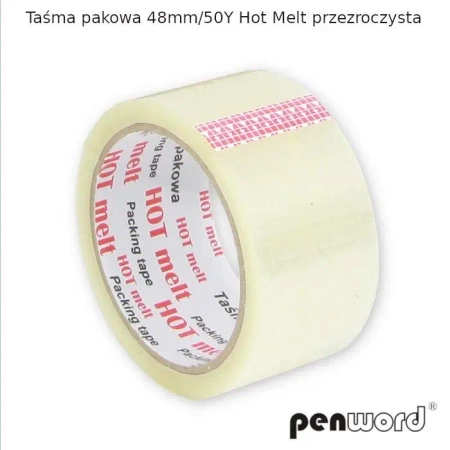 Taśma pakowa przezroczysta 48mmx46m (6szt) - Penword