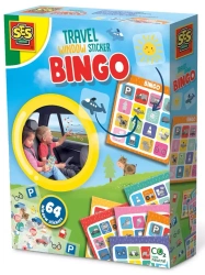 Bingo podróżne naklejki na szybę auta 64szt - SES