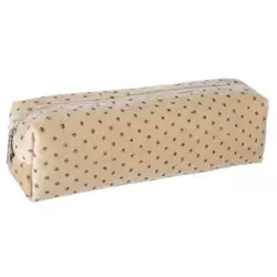 Piórnik pluszowy tuba Beige Cristal - STARPAK
