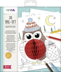 Malowanka 3D - Zimowe zwierzęta - Dekor-Art-Serwis